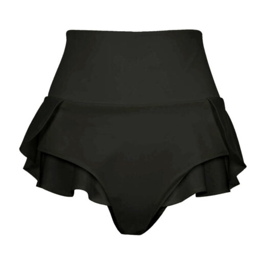 Femboy Bubble Butt Super Mini Skirt With Panty Black Front