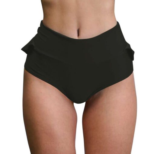 Femboy Bubble Butt Super Mini Skirt With Panty Black Model1