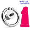 StyleC Cage+Rose Red Dildo