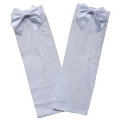 Sissy Boy Thigh Highs Bow Stockings White And White Butterfly3