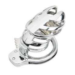 Adjustable Handcuff Metal Chastity Device Back