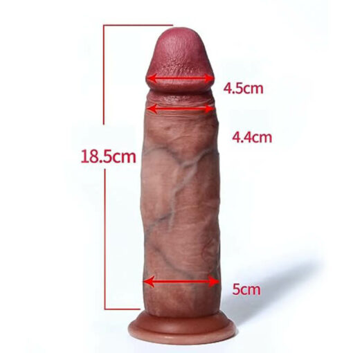 Femboy Realistic 7in Movable Foreskin Dildo Size1