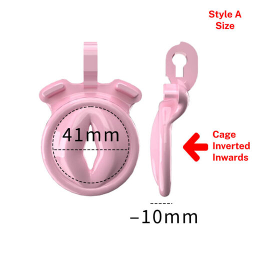 Feminine Mini Inverted Chastity Cage StyleA Size
