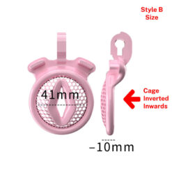 Feminine Mini Inverted Chastity Cage StyleB Size