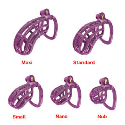 Forced Prisoner Chastity Cage For Sissy Slave Purple Styles