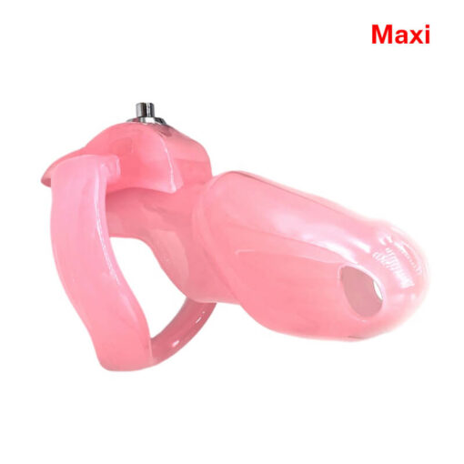 Holy Trainer V5 Resin Male Chastity Device Pink Maxi