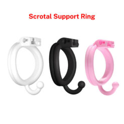 Lattice Chastity Cage With Scrotal Support Hook Ring Color