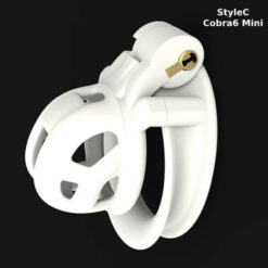 Micro Mini Cobra Chastity Cage StyleC White