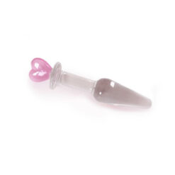 Candy Heart Beginner Glass Dildo Small