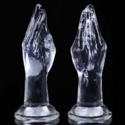 Clear Hand And Fist Dildo Hand Type Front And Back
