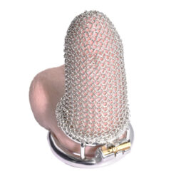 Flexible Stainless Steel Chain Mesh Chastity Cage Top
