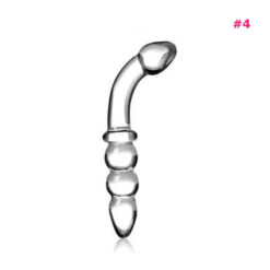 Glass Beaded And Ribbed Dildos 4