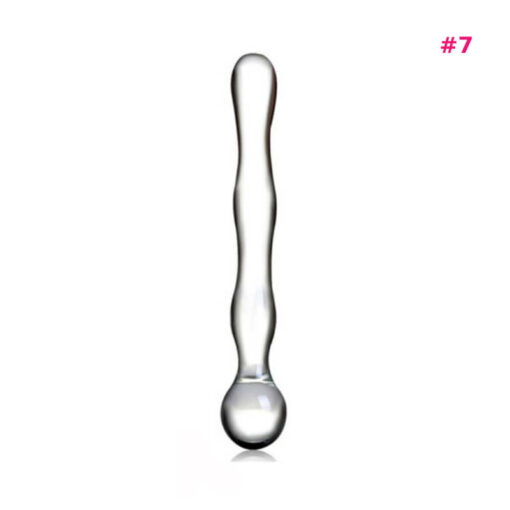 Glass Beaded And Ribbed Dildos 7