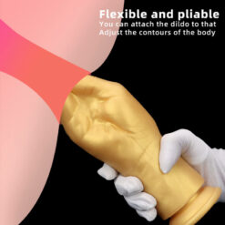 Golden Fister Hand Realistic Dildo Flexible and Pliable
