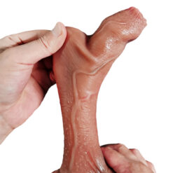 Lifelike Foreskin Dildo With Movable Testicles Detail 3