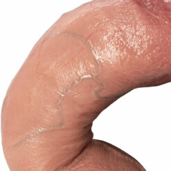 Lifelike Silicone Girthy Dildo Skin Detail