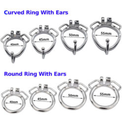 Size Of Curved And Round Ring With Ear