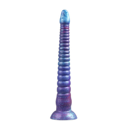 Sissy Tentacle Ribbed Dildos For Ass Training Dark Blue2