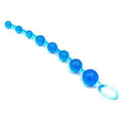 Soft Rubber Anal Beads Blue1