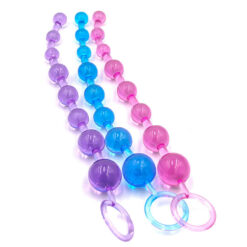 Soft Rubber Anal Beads Multiple Colors