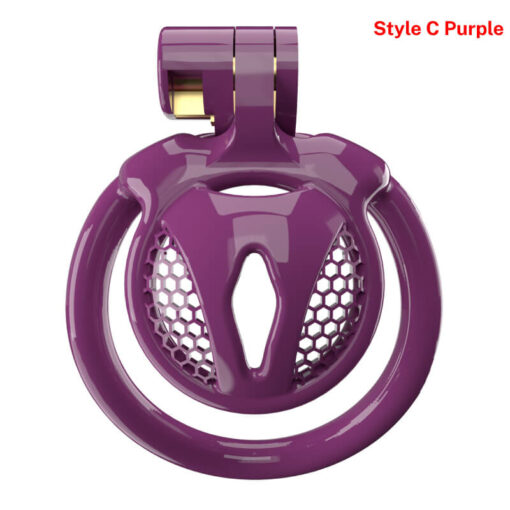 Femboy Discreet Shield Tiny Chastity Cage StyleC Purple