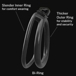 FlexFit 3D Sporty Chastity Cage Bi-Ring