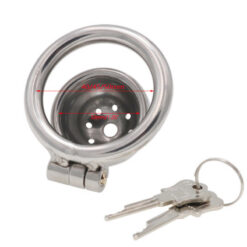 Micro Chastity Cage With Urethral Plug Ring Size
