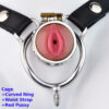 Cage+Curved Ring+Red Pussy+Strap