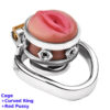 Cage+Curved Ring+Red Pussy