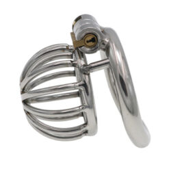 Stainless Steel Femboy Small Chastity Cage Side3