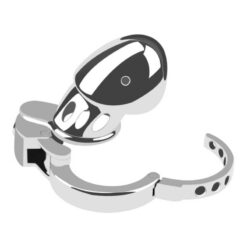 Button Lock Adjustable Metal Chastity Cage1