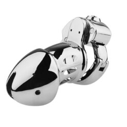 Button Lock Adjustable Metal Chastity Cage3