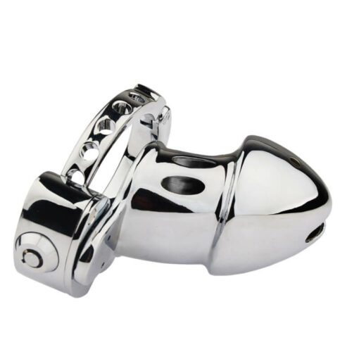 Button Lock Adjustable Metal Chastity Cage6