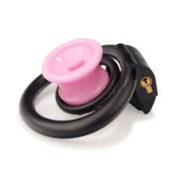 Innie Chastity Cage With Inverted Plug Pink Add-on3