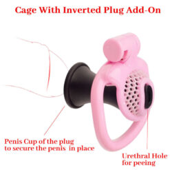 Innie Chastity Cage With Inverted Plug Usage Instruction