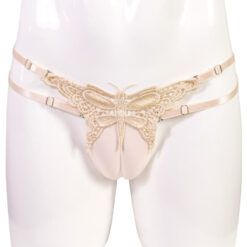 Lace Butterfly Adjustable Fake Vagina Underwear Complexion1