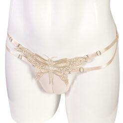 Lace Butterfly Adjustable Fake Vagina Underwear Complexion2