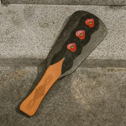 Lace Hearts Wooden Spanking Paddle On Floor