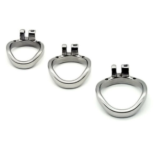 Steel Chastity Cage Rings Curved Ring2