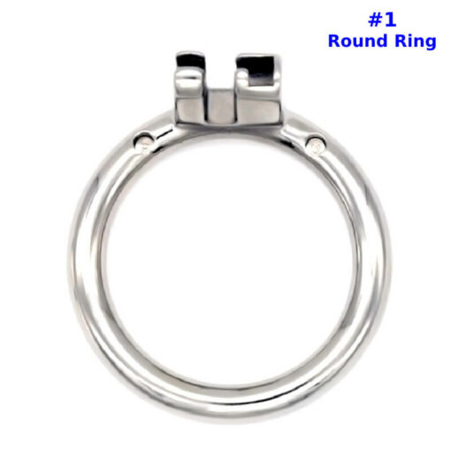 Steel Chastity Cage Rings Round Ring1