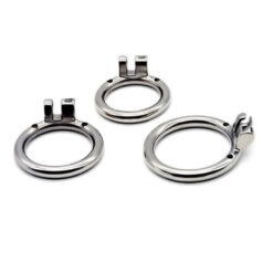 Steel Chastity Cage Rings Round Ring2