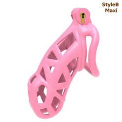Sweet Pink Cobra Chastity Cage StyleB Maxi