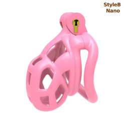 Sweet Pink Cobra Chastity Cage StyleB Nano
