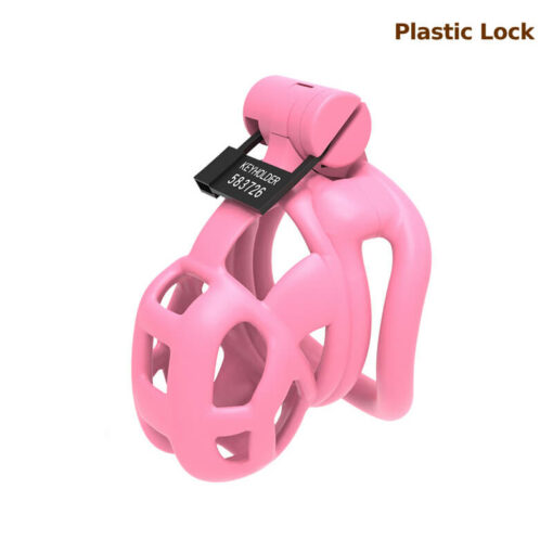 Sweet Pink Cobra Chastity Cage With Plastic Lock