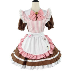 Cat Maid Cosplay Outfit Brown Front
