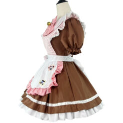 Cat Maid Cosplay Outfit Brown Side