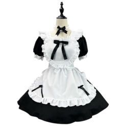 Cute Heart Lolita Maid Outfit Black