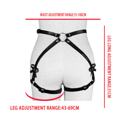Bow Tie Sissy Men Bondage Harness Adjustment Range