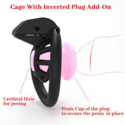 Inverted Plugged Innie Chastity Cage Instruction