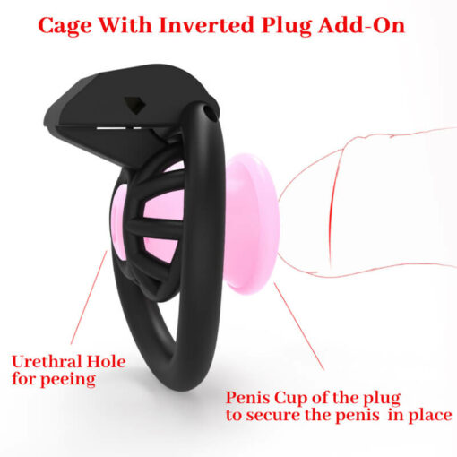 Inverted Plugged Innie Chastity Cage Instruction